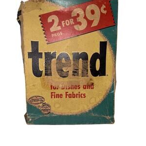 Vintage‎ Trend For Dishes & Fine Fabrics Purex  Empty Worn Torn Box
